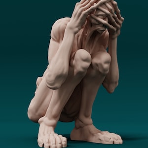 Tormented Soul - 28mm 32mm Resin Miniature DnD Miniatures Dungeons & Dragons Miniatures Pathfinder Miniatures RPG Tabletop Wargaming