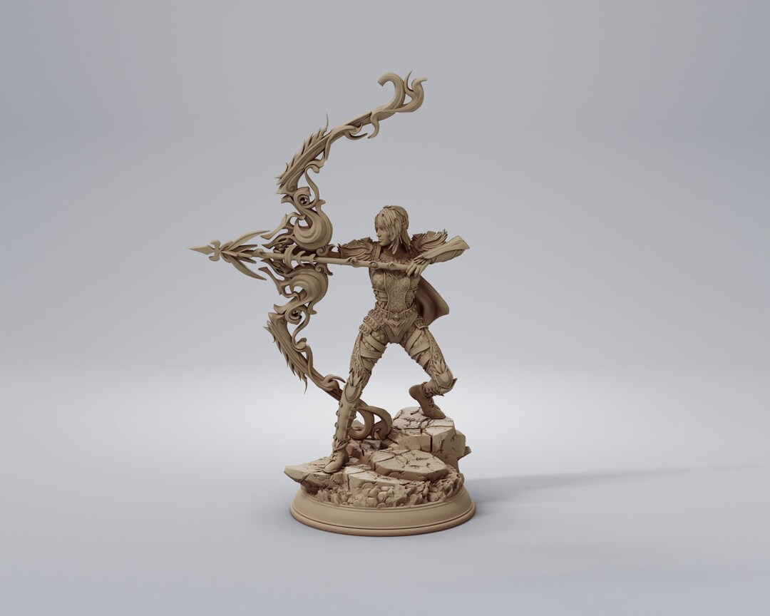 Amazonian Archer - 32mm Resin Miniature Dnd Miniatures Dungeons ...