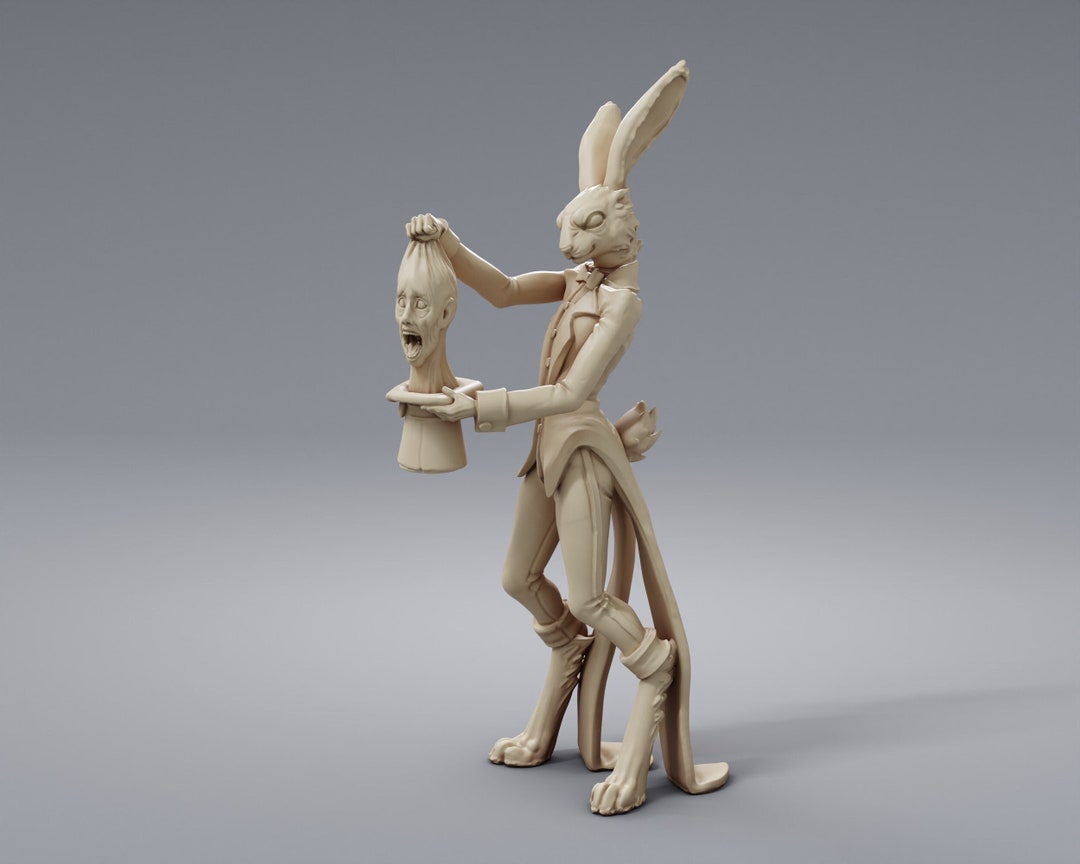 Rabbit Magician - Resin Miniature - Dnd Miniatures - Dungeons & Dragons ...
