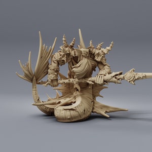 Merfolk Brawler Fighter 32mm D&D Resin Miniature Dungeons and Dragons Pathfinder RPG Roleplaying Tabletop Wargaming