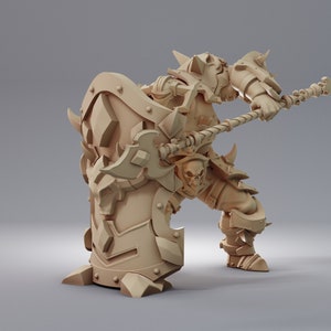Goliath Shield Defender- 32mm - Resin Miniature - DnD Miniatures - Dungeons & Dragons Miniatures - Pathfinder Miniatures - RPG - Wargaming