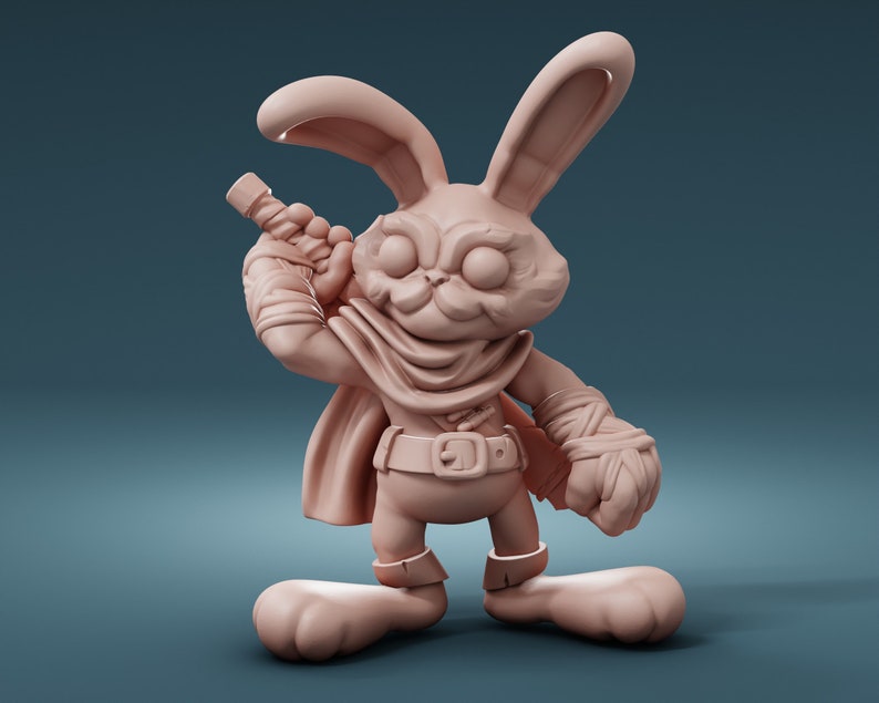 Rabbit Folk Fighter - Resin Miniature - Dnd Miniatures - Dungeons ...