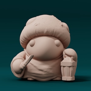Shroomie Thief - Resin Miniature - DnD - Dungeons & Dragons Miniatures - Pathfinder - Frostgrave - RPG - Tabletop - Wargaming - Elf Mage