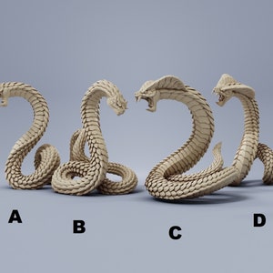 Giant Snake 32mm D&D Resin Miniature Dungeons and Dragons Pathfinder RPG Roleplaying Tabletop Wargaming
