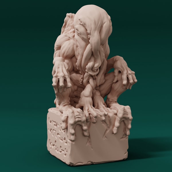 Cthulhu Idol Statue - Resin Miniature - DnD Miniatures - Dungeons & Dragons Miniatures - Pathfinder Miniatures - RPG - Tabletop Miniatures