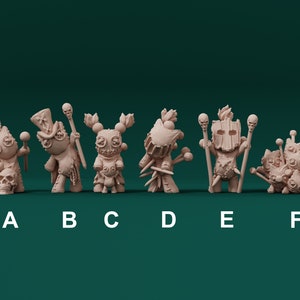 Voodoo Dolls - 32mm Resin Miniature DnD Miniatures Dungeons & Dragons Miniatures Pathfinder Miniatures RPG Tabletop Wargaming