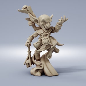 Goblin Cheif Assassin Warrior |  dnd Miniature | Premium 3D Printed Fantasy Tabletop Miniatures 32mm to 100mm Wargaming Resin 3D Printed