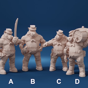 Giff Sailor - 32mm D&D Resin Miniature Dungeons and Dragons Pathfinder RPG Roleplaying