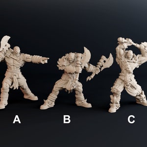 Goliath - Barbarian - Resin Miniature - DnD Miniatures - Dungeons & Dragons Miniatures - Pathfinder Miniatures - RPG - Tabletop Miniatures