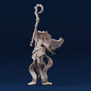 Tiefling Mage - Resin Miniature - DnD Miniatures - Dungeons & Dragons Miniatures - Pathfinder Miniatures - RPG - Tabletop Miniatures