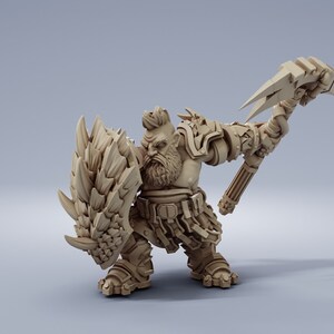 Dwarf Fighter - Resin Miniature - DnD Miniatures - Dungeons & Dragons Miniatures - Pathfinder - Frostgrave - RPG - Tabletop Miniatures