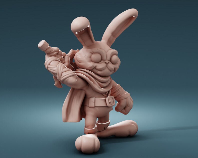 Rabbit Folk Fighter - Resin Miniature - Dnd Miniatures - Dungeons ...