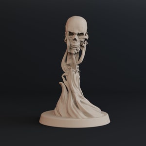 Flaming Skull - Resin Miniature - DnD Miniatures - Dungeons & Dragons Miniatures - Pathfinder Miniatures - RPG - Tabletop Miniatures - Skull