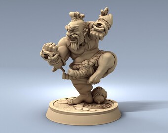 Monk Shaolin Fighter - 28mm 32mm Resin Miniature - DnD - Dungeons & Dragons Miniatures - Pathfinder  - RPG - Tabletop - Wargaming