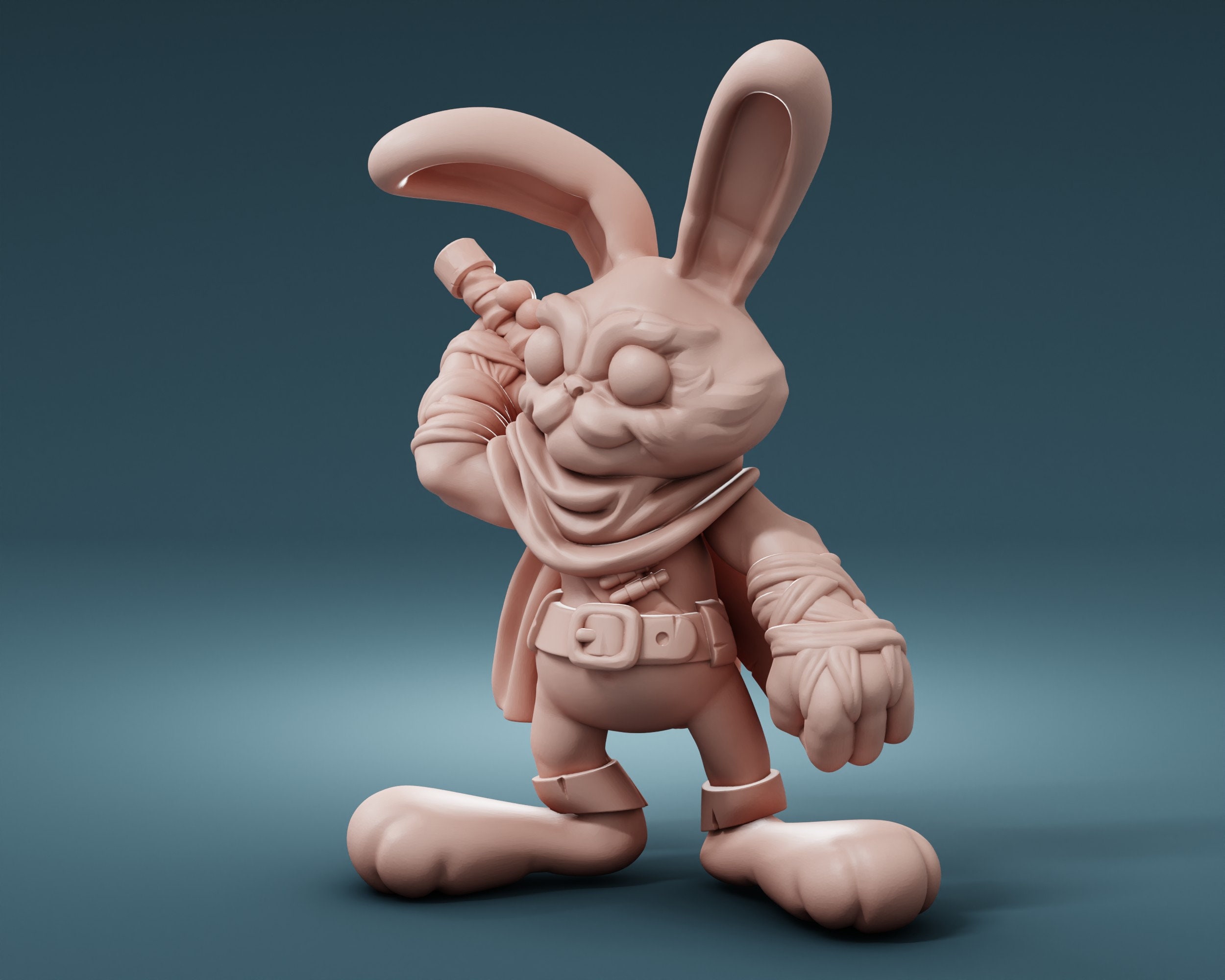 Rabbit Folk Fighter - Resin Miniature - Dnd Miniatures - Dungeons ...