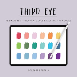 THIRD EYE PROCREATE Color Palette + Hex Codes - Red, Pink, Purple ...