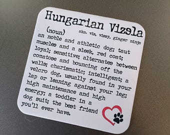 Hungarian Vizsla Fridge Magnet, Gift for Vizsla owners, Dog Mums and Dads