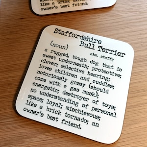 Staffordshire Bull terrier Coaster