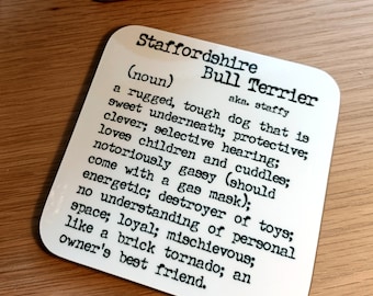 Staffordshire Bull terrier Coaster