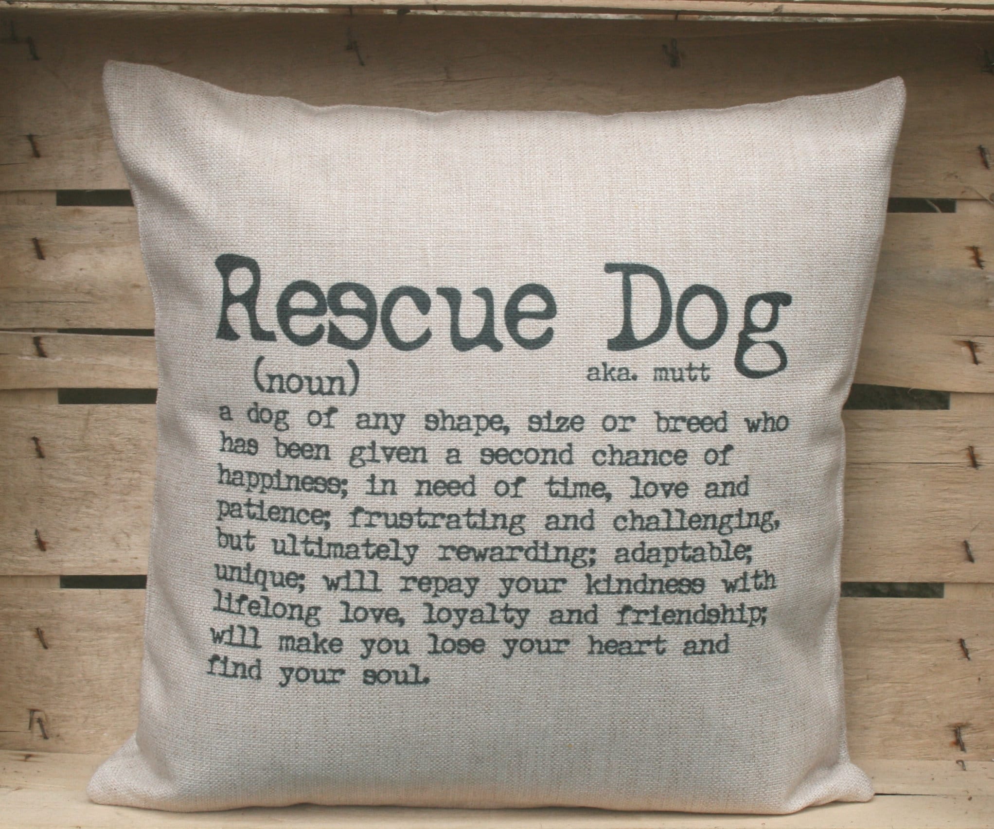 Rescue Dog Cushion