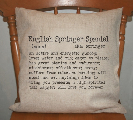 springer spaniel cushions