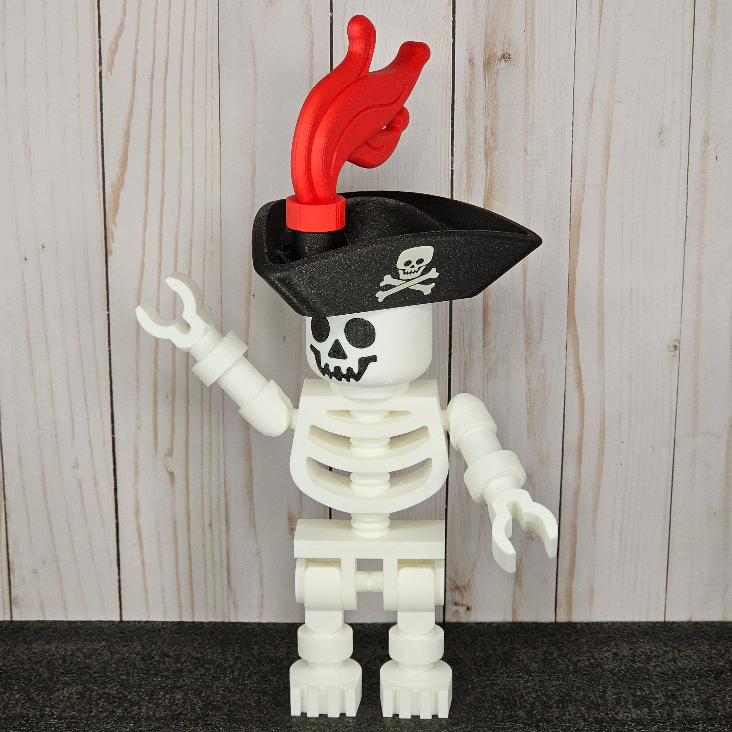 Giant Building Block Skeleton W Posable Arms Legs Head Spooky Fun Decor for Your Space Choose Your Skeleton Style Classic or Pirate Etsy
