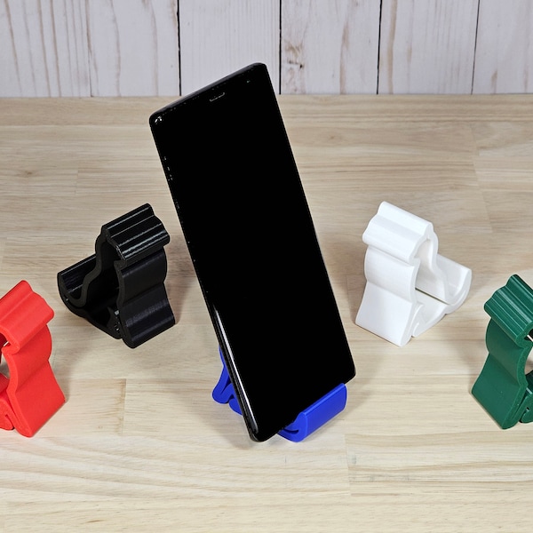 3D Printed Cat Phone Stand or Business Card Holder | iPhone, Android, Desk Organizer Accessory