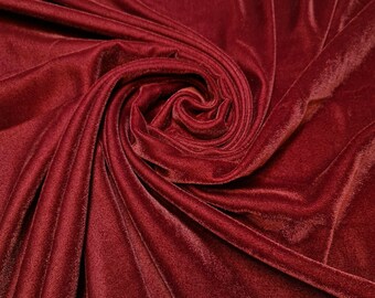 Burgund Samt Stoff Luxus Super Micro 9000 Superior 3 Krone Triple Samt Kleid Handwerk Material 44 "