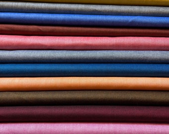 100% katoenen chambraystof garengeverfd ambachtelijk overhemd quiltmateriaal 58"