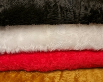 Soft Short Pile Faux Fur Furry Hair Cuddly Photoshoot Craft Christmas Fabric 58"