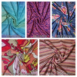 Soft Floral Crochet Lace Fabric Caribbean Ombre Dress Craft Material 58&quot; Meter