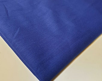 Plain 100% Cotton Egyptian Cambric Poplin Craft Soft Dress Material Fabric 44" (Royal Blue)