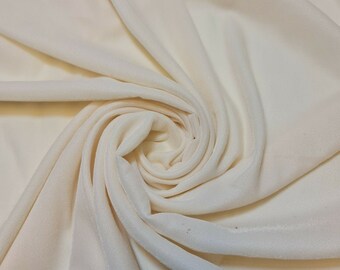 Creme Luxus Super Micro 9000 Superior 3 Crown Triple Samt Kleid Craft 44 ”Stoff