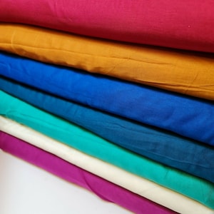 100% Cotton Muslin Fabric Soft Voile Cheesecloth Dress Craft Costume Material 44&quot; By the Meter