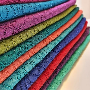 Cord Lace Crochet Glitter Embroidery Floral Bridal Dress Craft Fabric 58&quot; Meter
