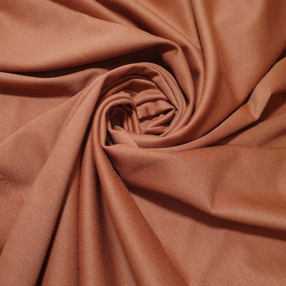 Rust Plain Viscose 4 Way Stretch Rayon Spandex Jersey Dress Fabric 58" Rust Plain Viscose 4 Way Stretch Rayon Spandex Jersey Dress Fabric 58"