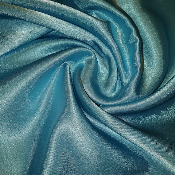 Turquoise Colours Dress Craft Wedding Crepe Back Material 58 Plain Silky Satin Fabric 50 Turquoise Colours Dress Craft Wedding Crepe Back Material 58 Plain Silky Satin Fabric 50
