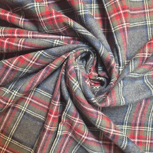 Brushed 100% Cotton Flannel Material Winceyette Tartan Dress Craft Quilting Fabric 58" By The Meter Scottish Tartan