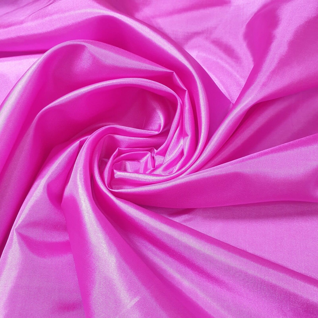 Pink Linbin Magenta Pink Antistatic Dress Lining Fabric 100% Polyester 150cm 50 ...