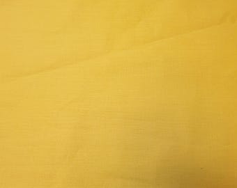 Canary Yellow 100% Cotton Plain Fabric for Crafts Dress Quilting Lining Material 44" by the Meter