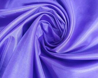 Purple Antistatic Dress Lining Fabric 100% Polyester 150cm 50+Colours Dress Craft Draping Material 58" By The Meter