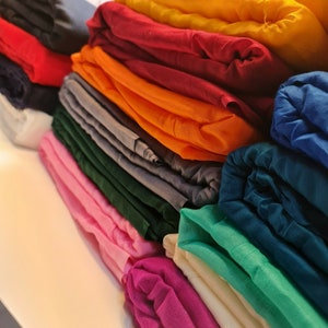 100% Cotton Muslin Fabric Soft Voile Cheesecloth Dress Craft Costume Material 44&quot; By the Meter