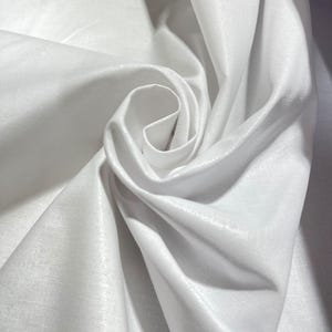 100% Cotton Iron On Fusible Interfacing Fabric White 44" Wide By The Metre