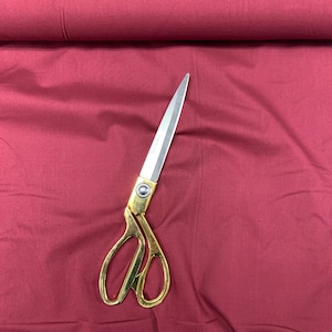 Premium Quality 44&quot; Plain 100% Cotton Fabric for Crafts and Dressmaking By The Meter - Cherry Red