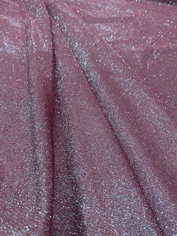 Tela de nailon brillante con purpurina y efecto luna brillante