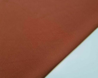 Rust Soft Plain Polyester Sheeting Craft Quilting Dress Decor Fabric 58" Meter