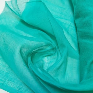Mint 100% Cotton Muslin Fabric Soft Voile Cheesecloth Dress Craft Costume Material 44&quot; By the Meter
