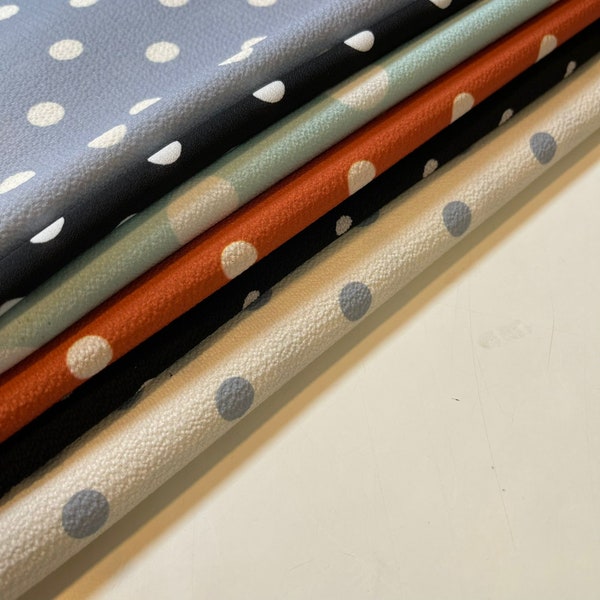 Polka Dot Collection Silky Crepe Fabric Sewing Craft Spots 58" By The Meter