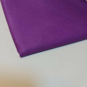 PLAIN Dicke LILA 100% Baumwolle Drill Workwear Stoff Kleid Handwerk Quilting Material 150 cm breit