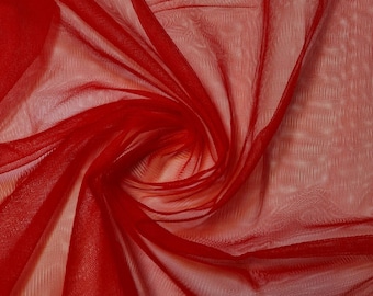 Rotes Kleid Netz Stoff Tüll Mesh Dancewear Brautkleid Tutu Meterware 60"